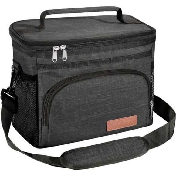 Insulated Lunch Bag Cooler Tote Reusable Leakproof Lunch Box for Work Picnic - Picture 6 of 7